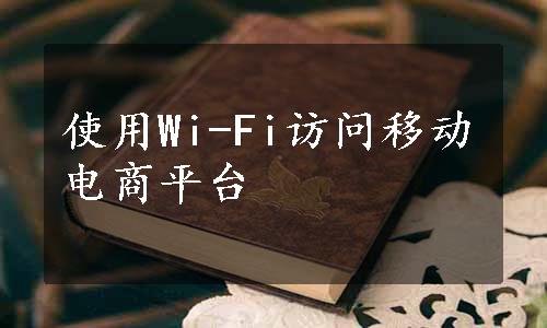 使用Wi-Fi访问移动电商平台