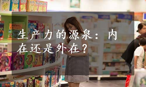 生产力的源泉：内在还是外在？