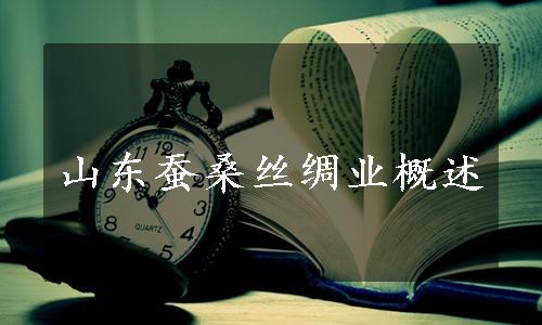 山东蚕桑丝绸业概述