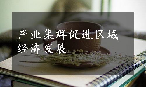 产业集群促进区域经济发展