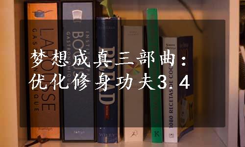 梦想成真三部曲：优化修身功夫3.4