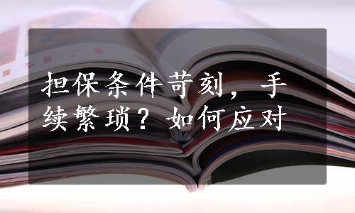 担保条件苛刻，手续繁琐？如何应对