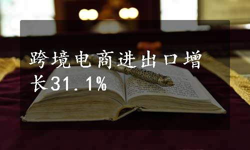 跨境电商进出口增长31.1%