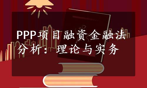 PPP项目融资金融法分析：理论与实务