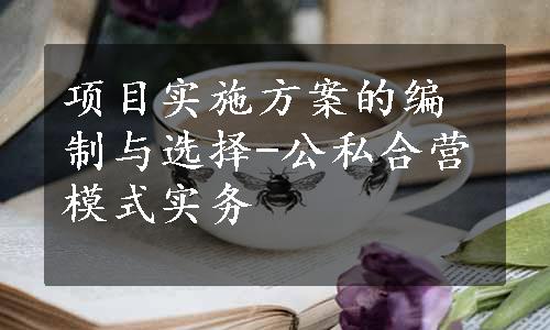 项目实施方案的编制与选择-公私合营模式实务