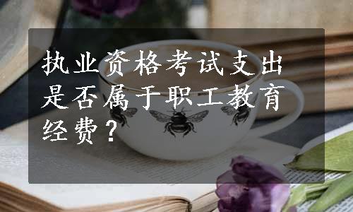 执业资格考试支出是否属于职工教育经费？