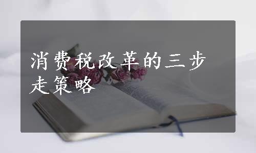 消费税改革的三步走策略