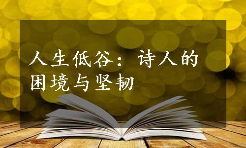 人生低谷：诗人的困境与坚韧