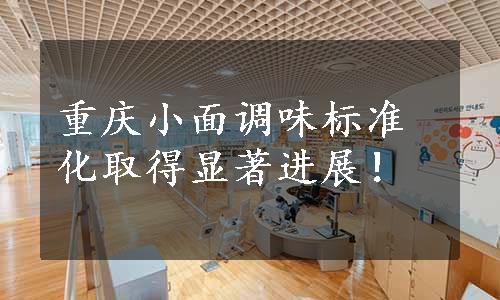 重庆小面调味标准化取得显著进展！