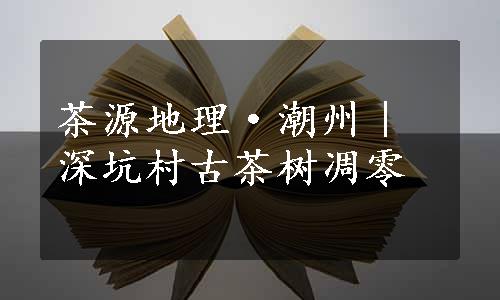 茶源地理·潮州｜深坑村古茶树凋零