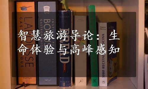 智慧旅游导论：生命体验与高峰感知