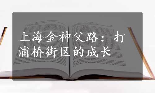 上海金神父路：打浦桥街区的成长