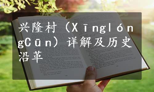 兴隆村（XīnglóngCūn）详解及历史沿革