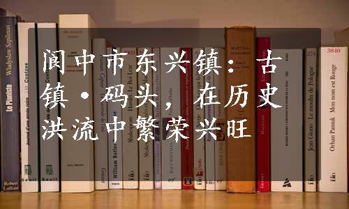 阆中市东兴镇：古镇·码头，在历史洪流中繁荣兴旺