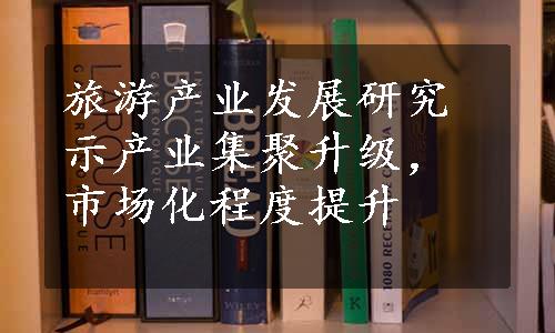 旅游产业发展研究示产业集聚升级，市场化程度提升