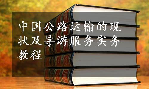 中国公路运输的现状及导游服务实务教程