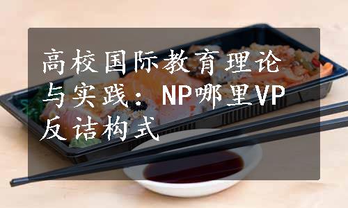 高校国际教育理论与实践：NP哪里VP反诘构式