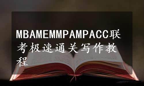 MBAMEMMPAMPACC联考极速通关写作教程