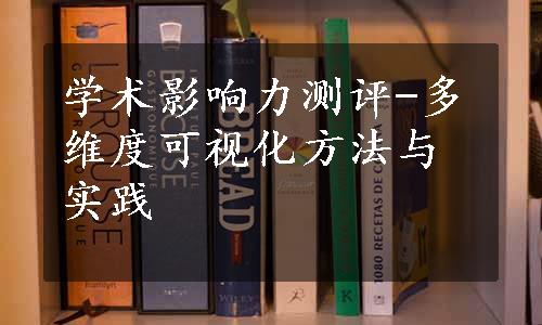 学术影响力测评-多维度可视化方法与实践