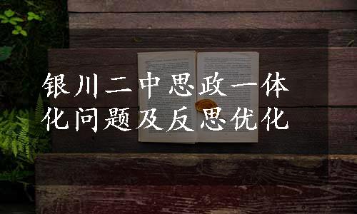 银川二中思政一体化问题及反思优化