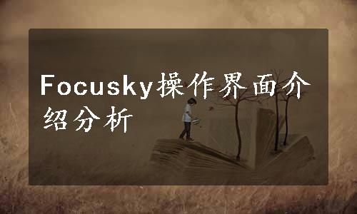 Focusky操作界面介绍分析