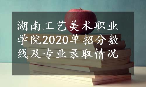 湖南工艺美术职业学院2020单招分数线及专业录取情况