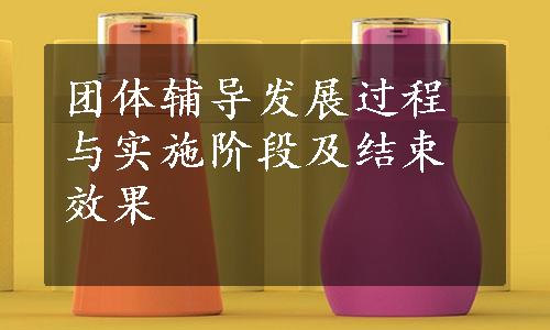 团体辅导发展过程与实施阶段及结束效果