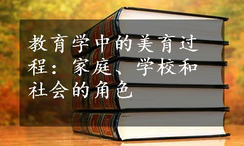 教育学中的美育过程：家庭、学校和社会的角色