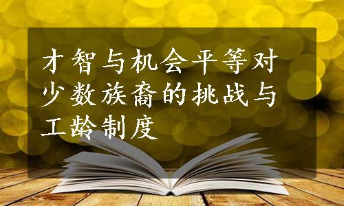 才智与机会平等对少数族裔的挑战与工龄制度