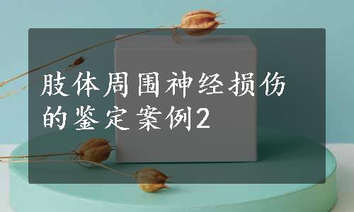 肢体周围神经损伤的鉴定案例2