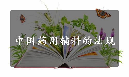 中国药用辅料的法规