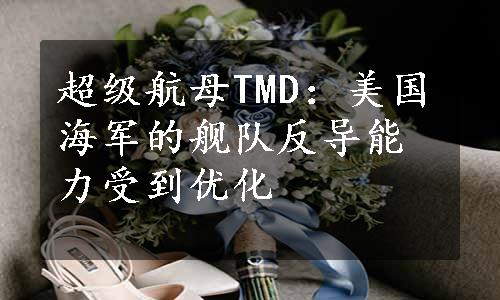 超级航母TMD：美国海军的舰队反导能力受到优化