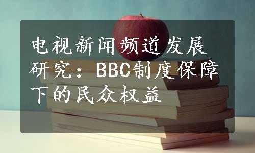 电视新闻频道发展研究：BBC制度保障下的民众权益