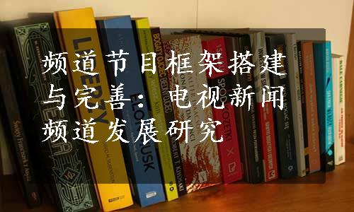 频道节目框架搭建与完善：电视新闻频道发展研究