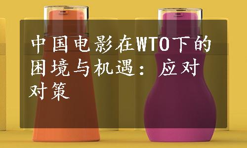 中国电影在WTO下的困境与机遇：应对对策