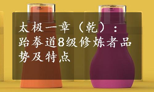 太极一章（乾）：跆拳道8级修炼者品势及特点