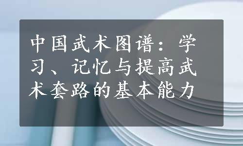 中国武术图谱：学习、记忆与提高武术套路的基本能力