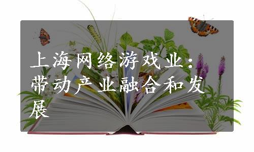 上海网络游戏业：带动产业融合和发展