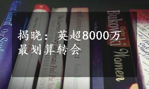 揭晓：英超8000万最划算转会