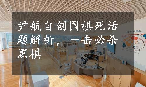 尹航自创围棋死活题解析，一击必杀黑棋