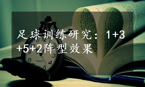 足球训练研究：1+3+5+2阵型效果