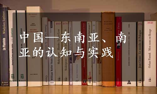 中国—东南亚、南亚的认知与实践