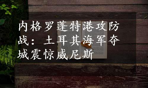 内格罗蓬特港攻防战：土耳其海军夺城震惊威尼斯