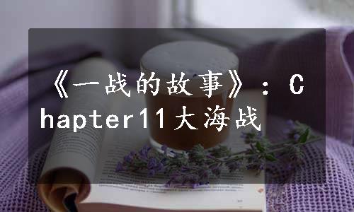 《一战的故事》：Chapter11大海战