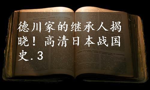 德川家的继承人揭晓！高清日本战国史.3