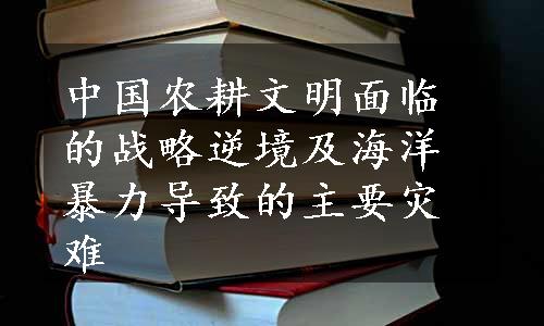 中国农耕文明面临的战略逆境及海洋暴力导致的主要灾难