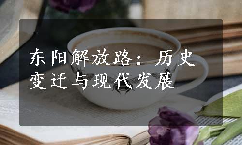 东阳解放路：历史变迁与现代发展