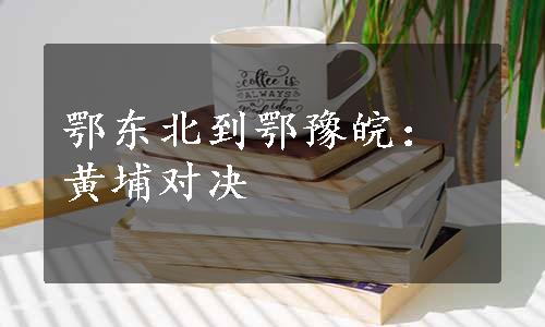 鄂东北到鄂豫皖：黄埔对决