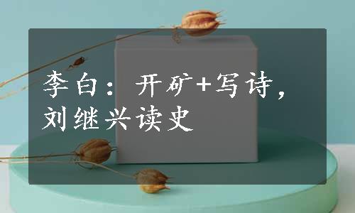 李白：开矿+写诗，刘继兴读史